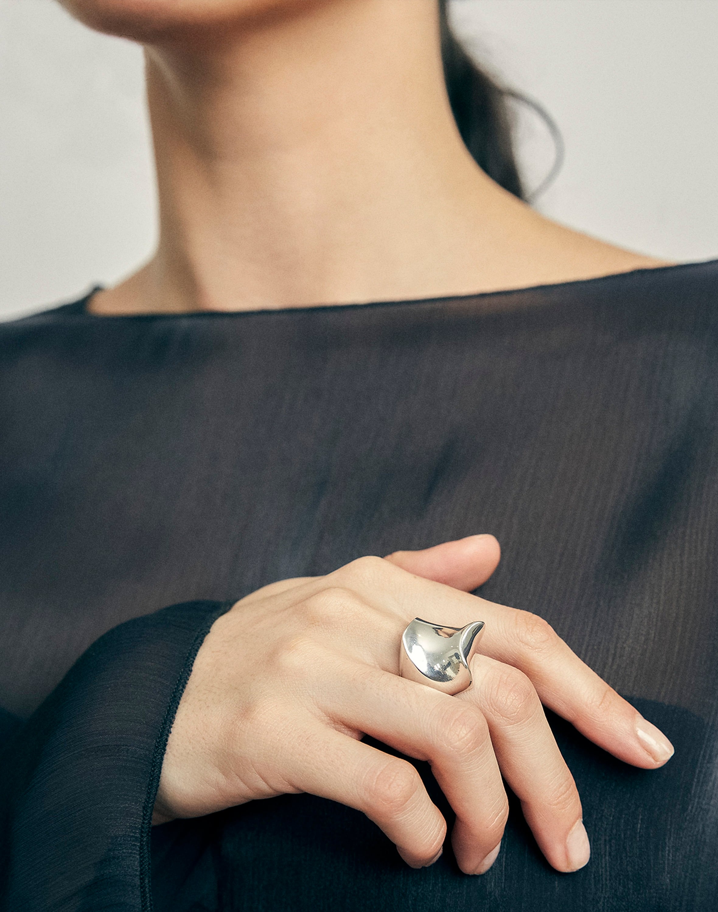 maslo jewelry arp ring sterling silver