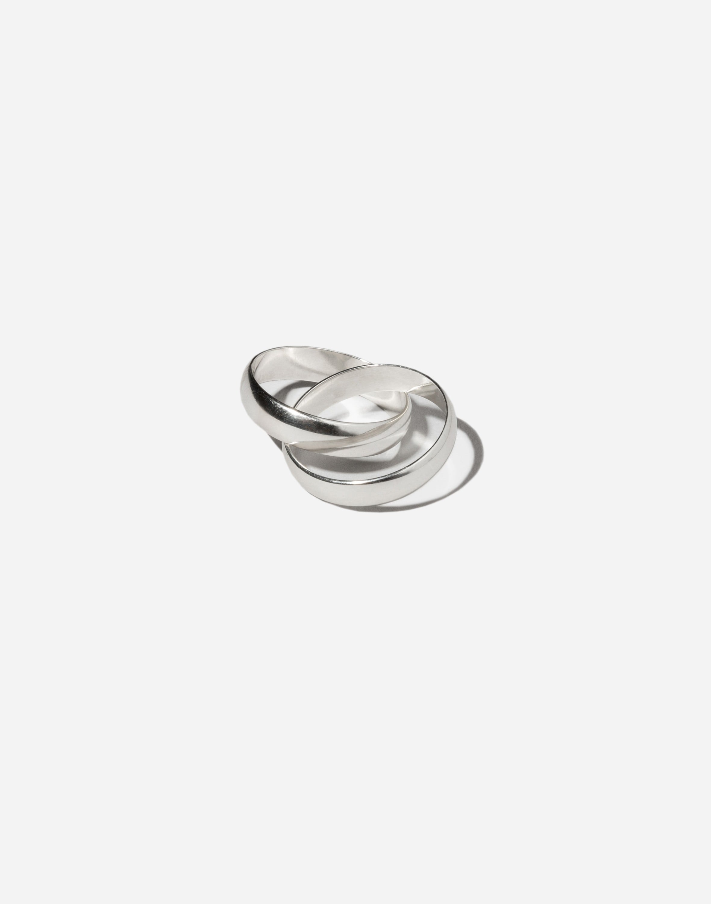 maslo jewelry small linked ring sterling silver