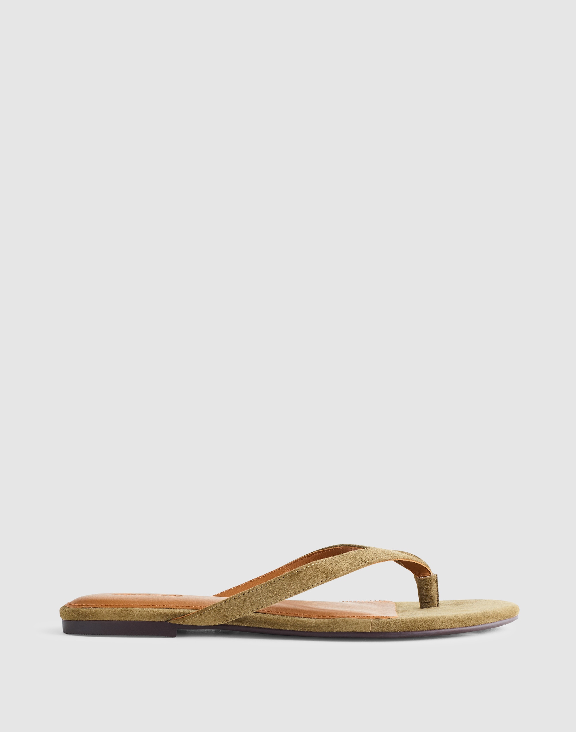 Madewell The Iggy Thong Sandal In Green