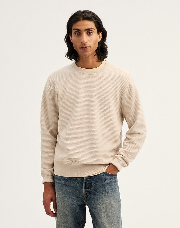 Ribbed Crewneck Sweater